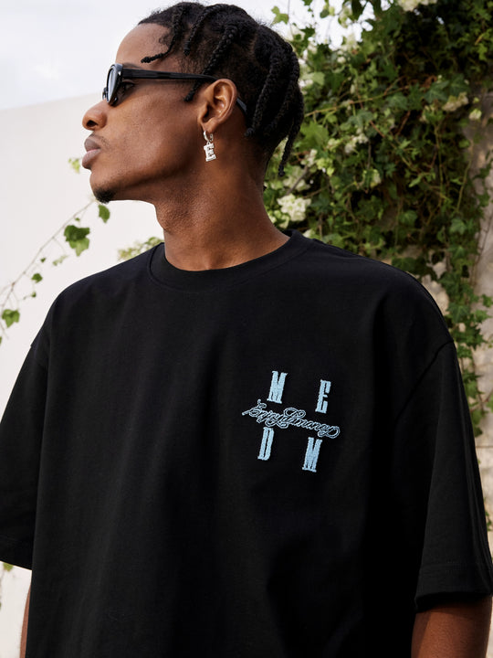 MEDM One Point 3D Fuzzy Embroidered Logo Tee | Face 3 Face