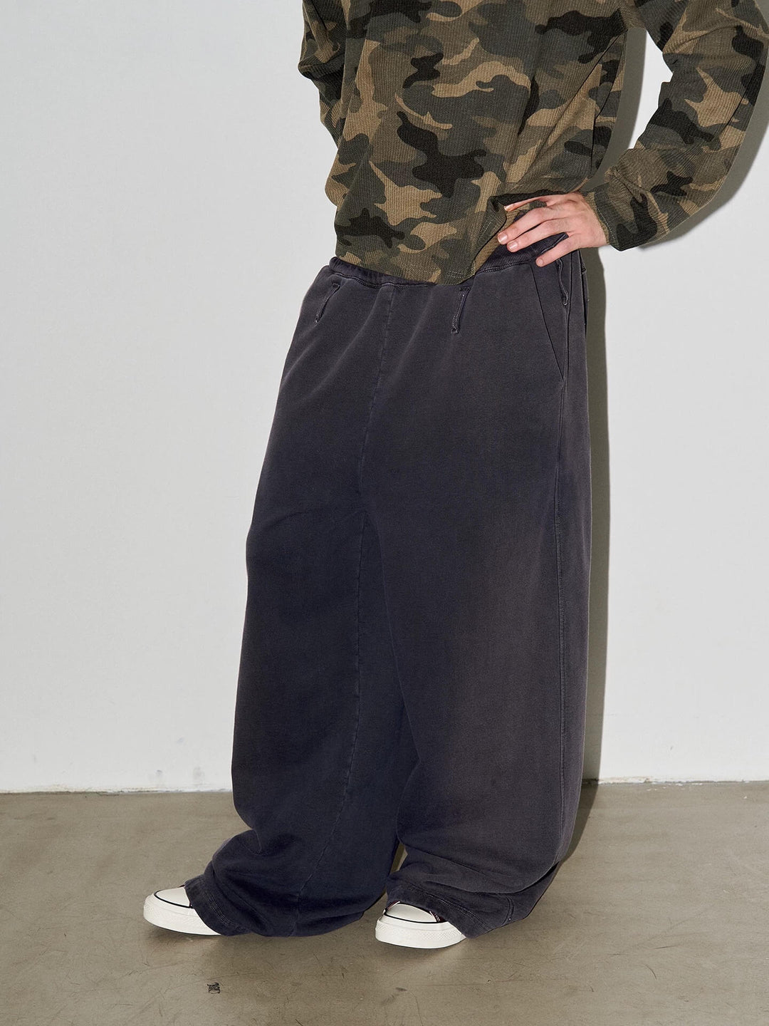 LIBERAFIT Garment Dyed Vintage Baggy Sweatpants | Face 3 Face