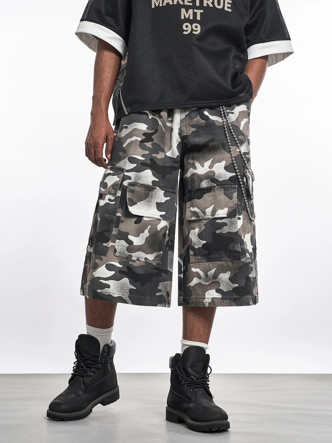 F3F Select Functional Camouflage Baggy Shorts | Face 3 Face