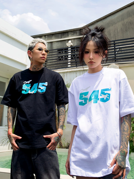 S45 Airplane Gradient Logo Tee | Face 3 Face