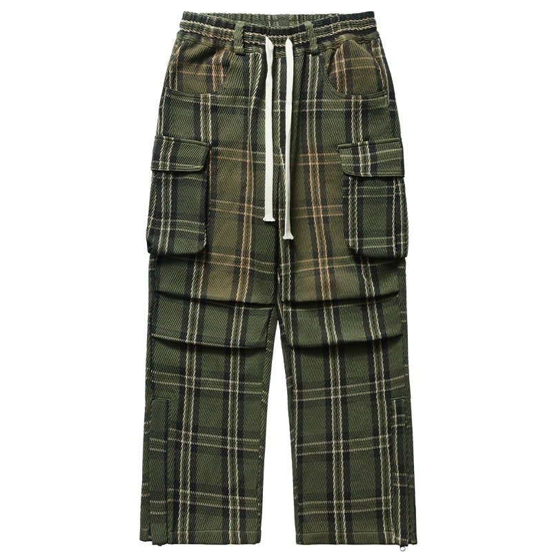 Remedy Plaid Work Cargo Pants | Face 3 Face