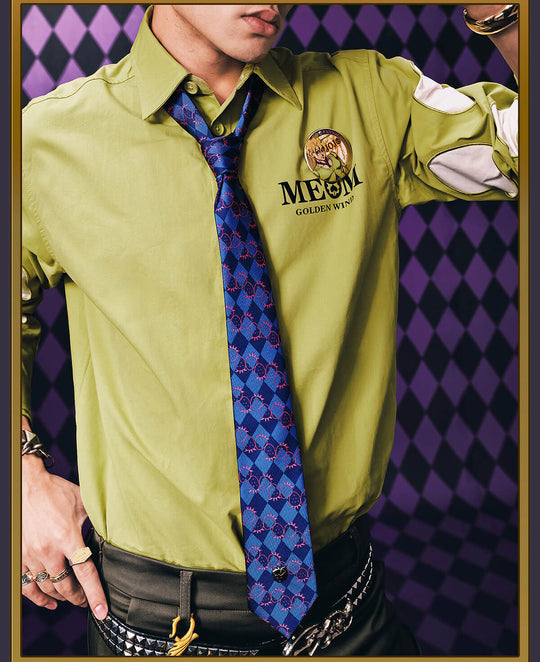 MEDM × JOJO Patchwork Long Sleeve Shirt | Face 3 Face