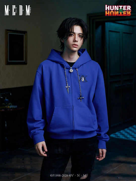 MEDM × HUNTER×HUNTER Character Icon Zip Up Hoodie | Face 3 Face