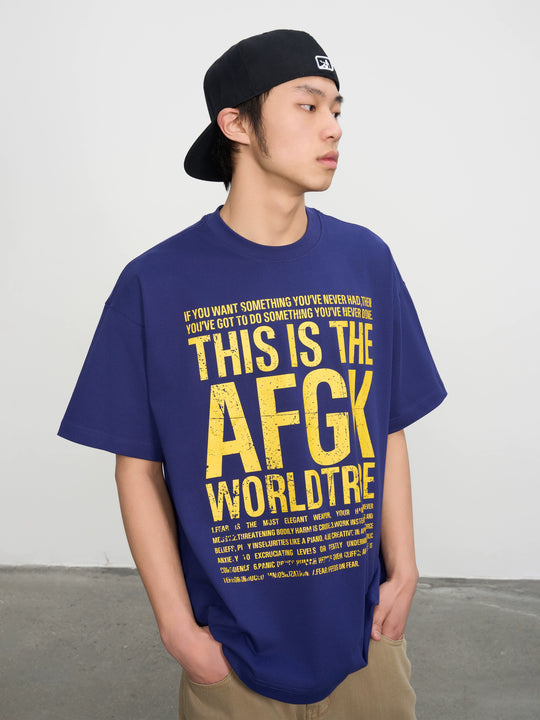 AFGK Vintage Logo Print Tee | Face 3 Face