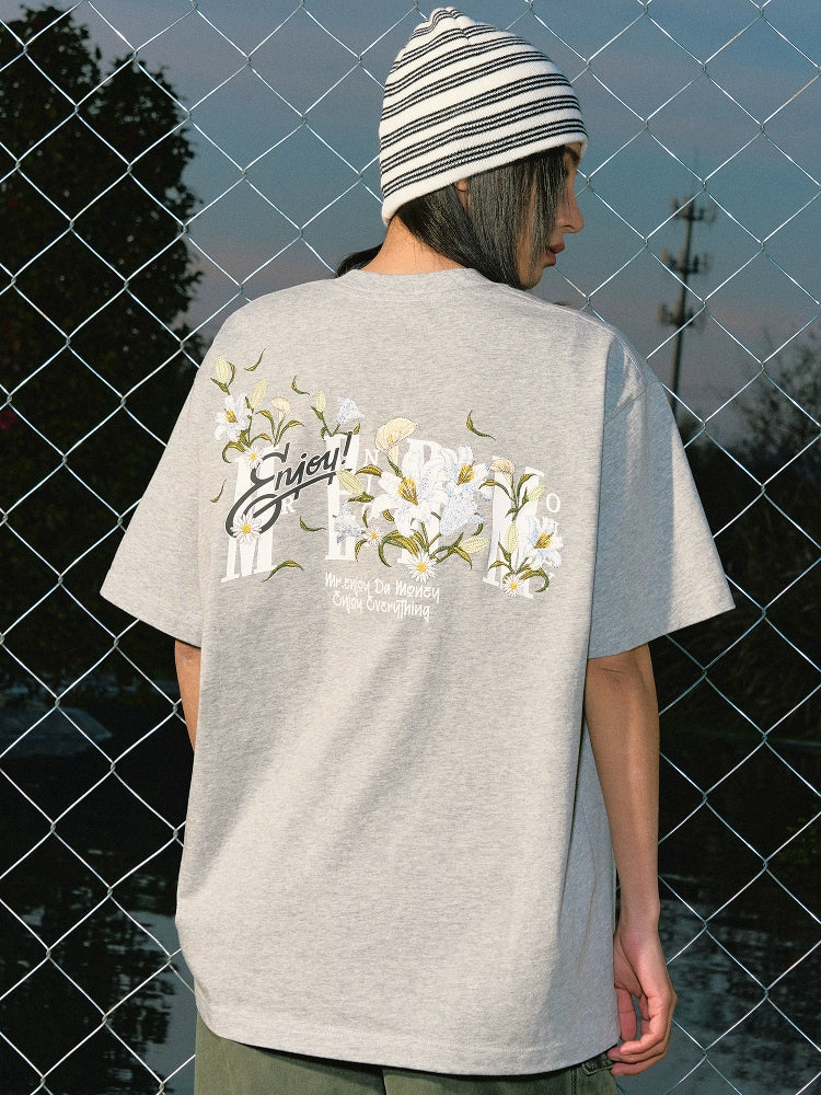 MEDM Orchid Rose Embroidered Tee | Face 3 Face