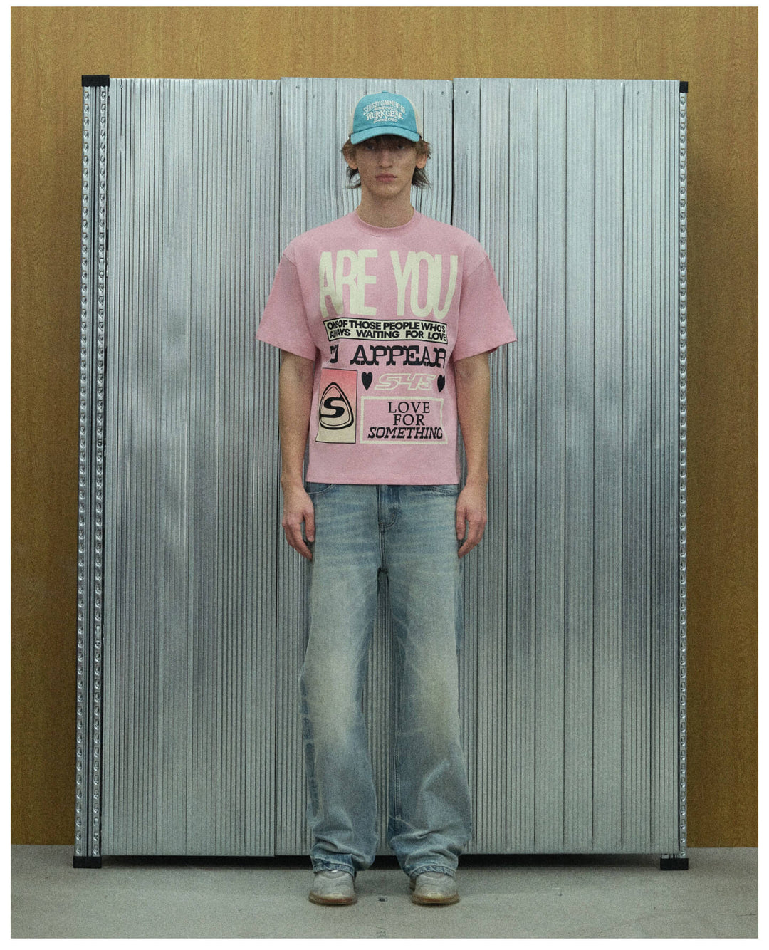 S45 Contrast Color Slogan Print Short Sleeve Tee | Face 3 Face