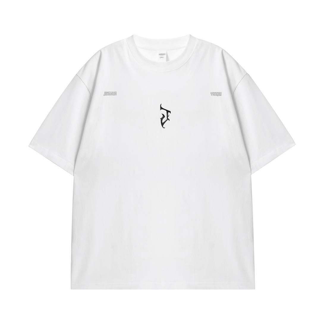 JHYQ Gothic Letter J Print Tee | Face 3 Face