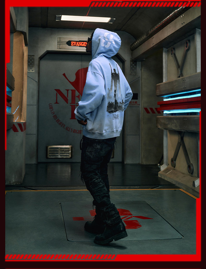 MEDM x EVA Evangelion Washed Zip-Up Hoodie | Face 3 Face