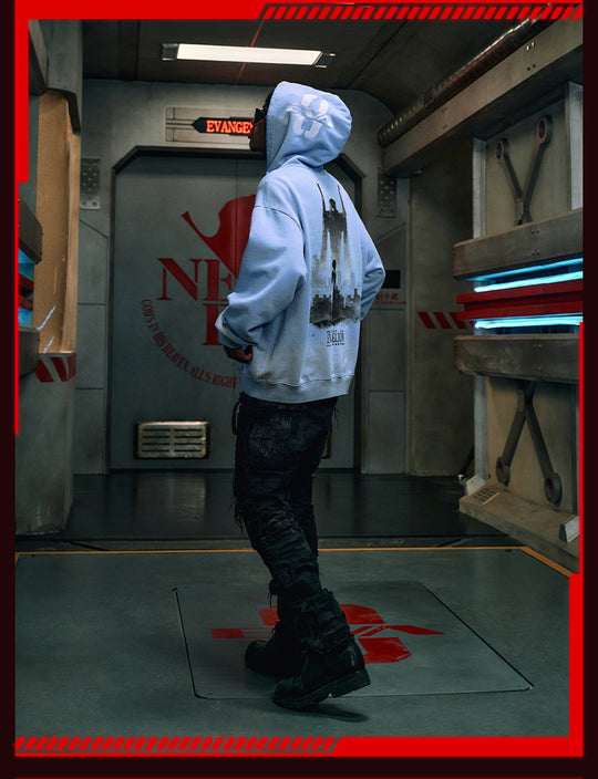 MEDM x EVA Evangelion Washed Zip-Up Hoodie | Face 3 Face