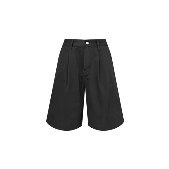 S45 3D Pleat Washed Denim Baggy Shorts | Face 3 Face
