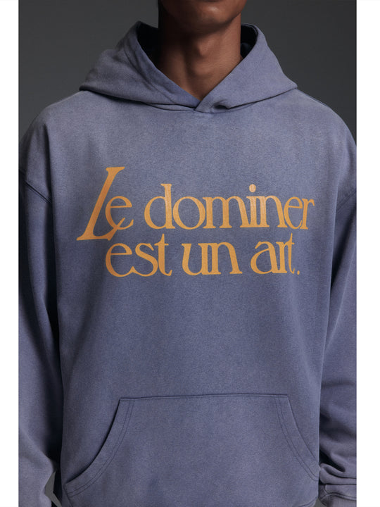 NOVACAM Washed Distressed Vintage Letters Logo Hoodie | Face 3 Face