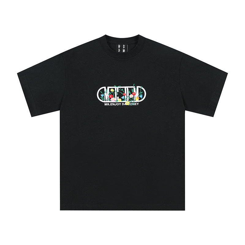 MEDM Capsule Floral Logo Print Tee