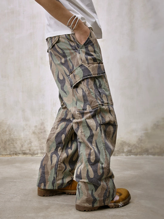 Remedy Flame Camouflage Work Cargo Pants | Face 3 Face