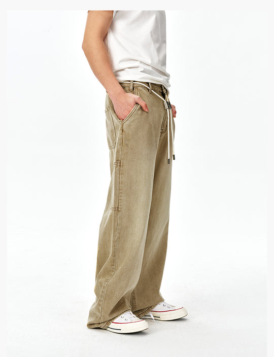 MEDM Washed M Buckle Utility Jeans | Face 3 Face