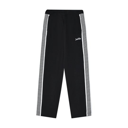 JUST VIBE Double Layer Mesh Side Stripe Track Pants | Face 3 Face