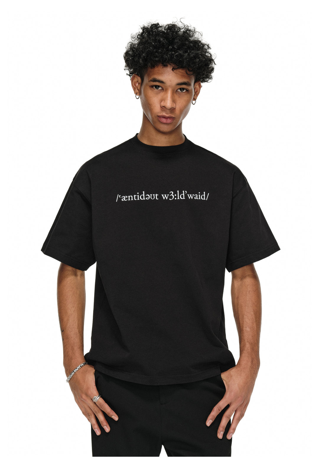 ANTIDOTE Small Letter Logo Printed Tee | Face 3 Face