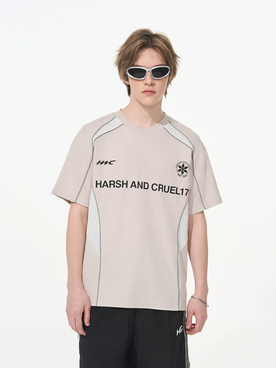 Harsh and Cruel Spliced Jersery Logo Tee