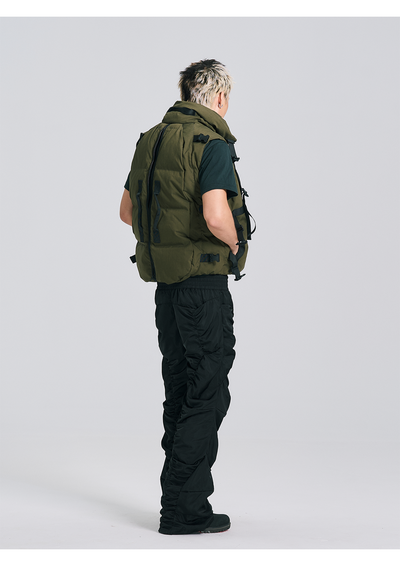 EVILKNIGHT(EK) One Piece Three Purpose Puffer Vest | Face 3 Face