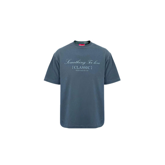 S45 Washed Distressed Letter Print Short Sleeve Tee