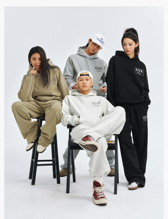 MEDM Embroidered Lettered Logo Hoodie & Sweatpants | Face 3 Face