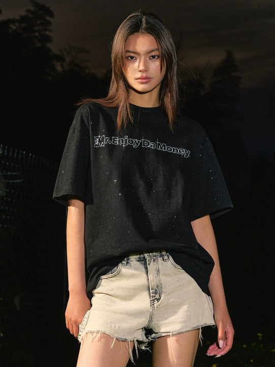 MEDM Starry Sky Rhinestone Print Tee | Face 3 Face