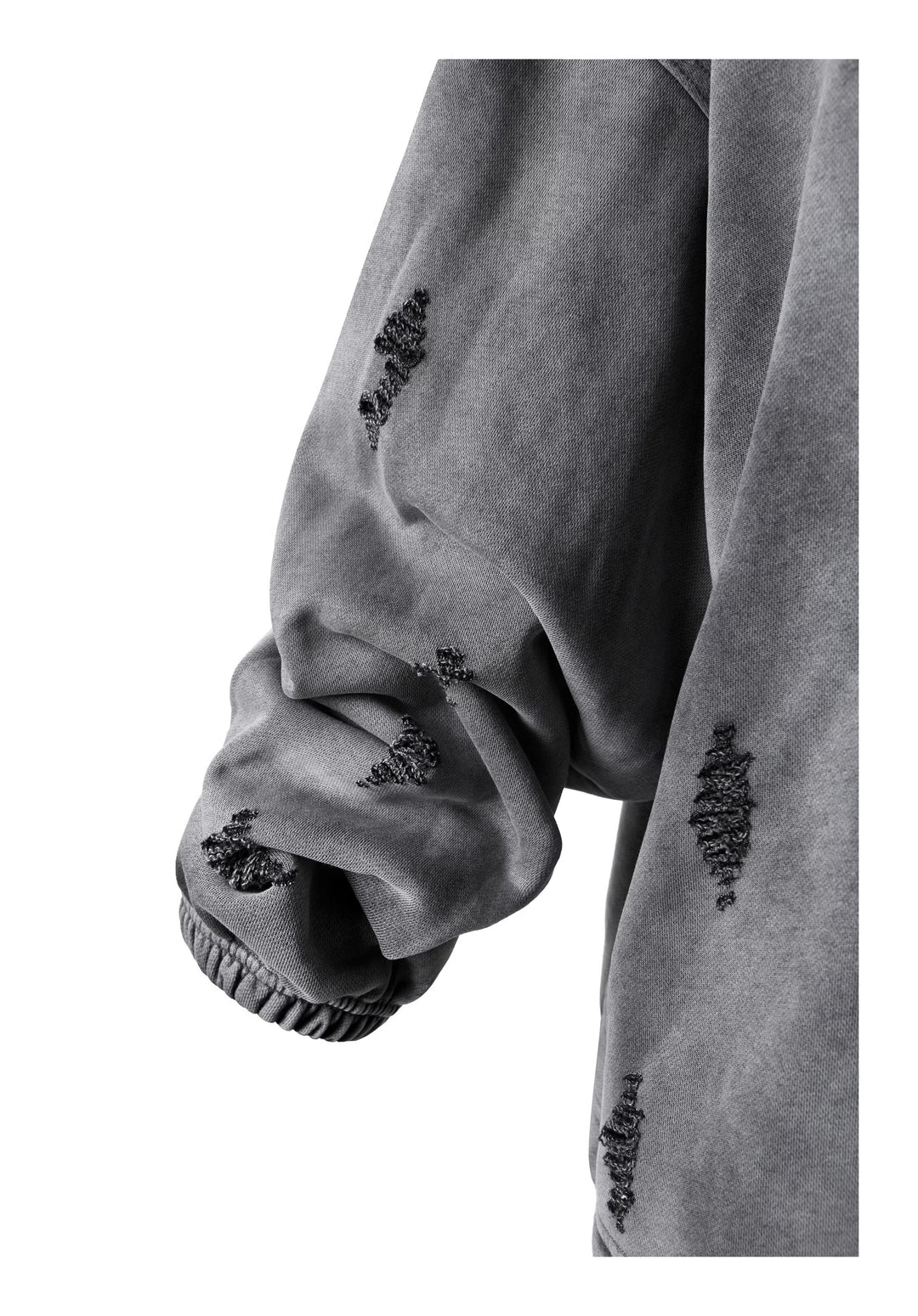 KARMANISTIC Distressed Washed Rivets Hoodie | Face 3 Face