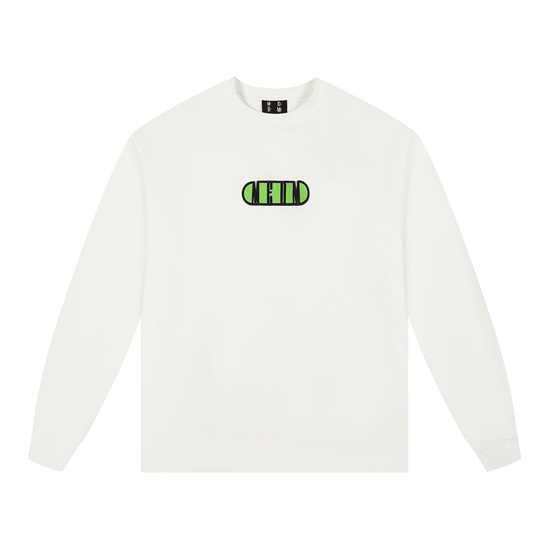 MEDM Basic Capsule Logo Letters Long Sleeved Tee