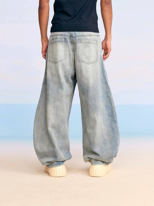 1807 Heavy Washed Machete Baggy Jeans | Face 3 Face