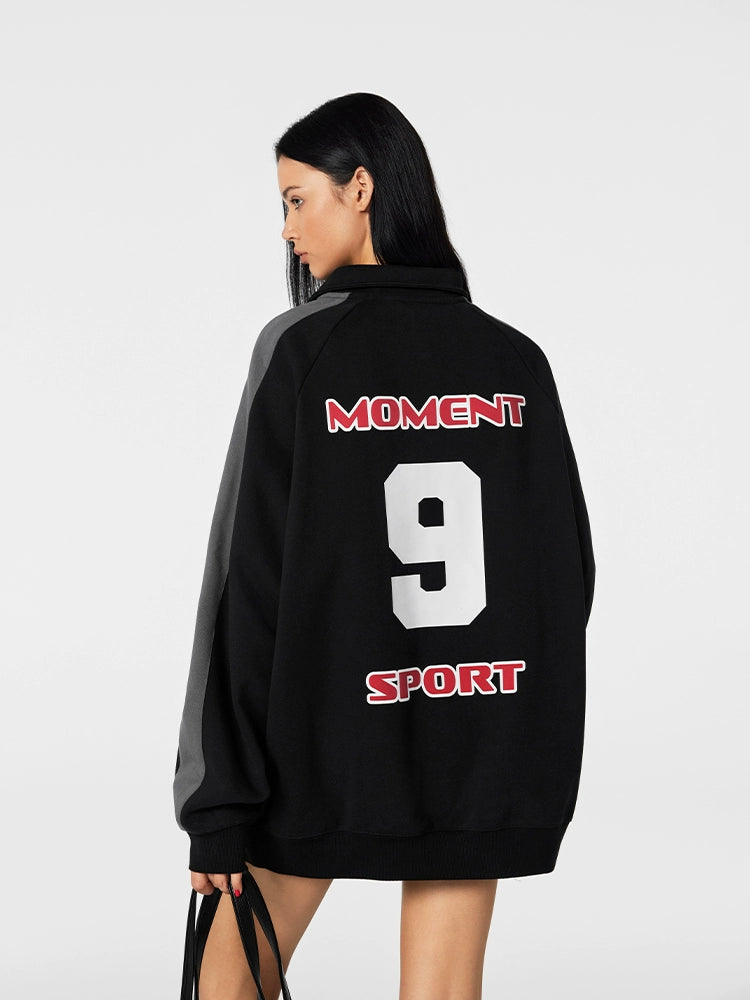 Achock Uniform Designed Half-Zip Sweatshirt | Face 3 Face