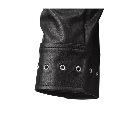 KARMANISTIC Racing Short Leather Jacket | Face 3 Face