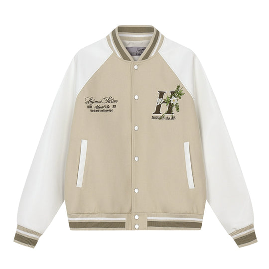 Harsh and Cruel Floral Full Embroidery Varsity Jacket | Face 3 Face