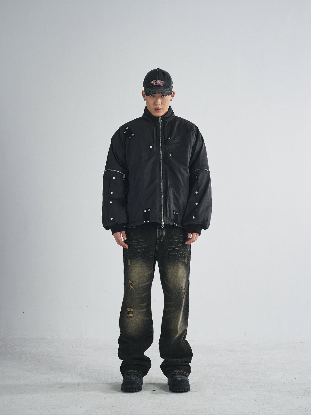 RUSURE Cat Whiskers Washed Jeans | Face 3 Face