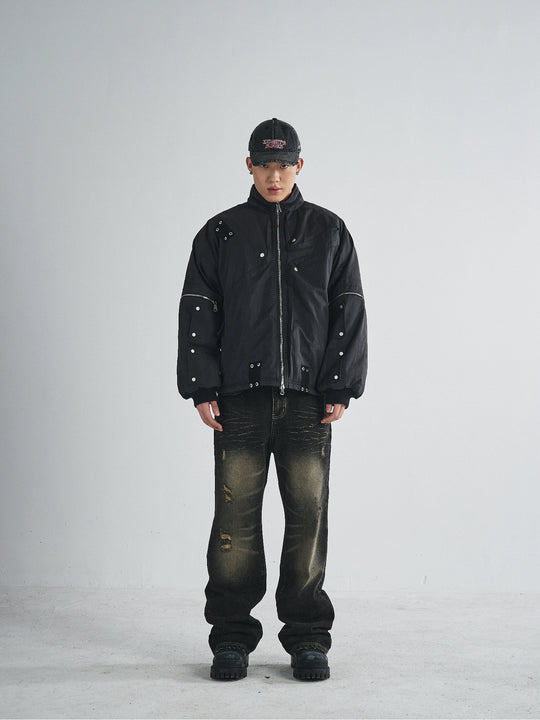 RUSURE Cat Whiskers Washed Jeans | Face 3 Face