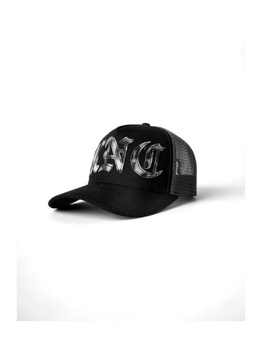 KARMANISTIC Embroidered Letters Trucker Hat | Face 3 Face