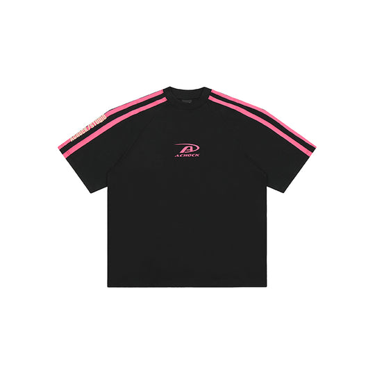 Achock Stripes Logo Printed Tee | Face 3 Face