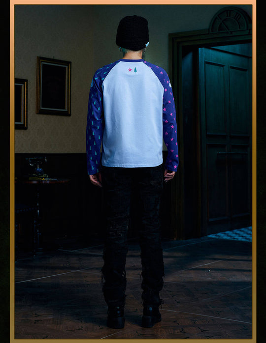 MEDM × HUNTER×HUNTER All Over Character Icon Raglan Long Sleeve Tee | Face 3 Face