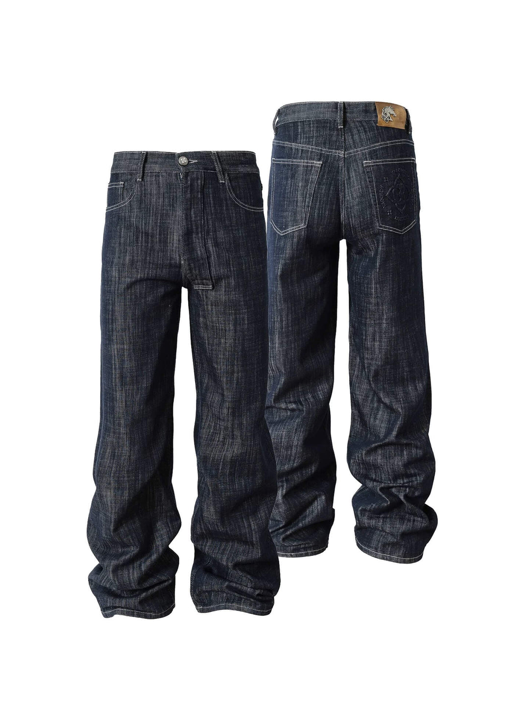 YADcrew Slub Denim Baggy Jeans | Face 3 Face