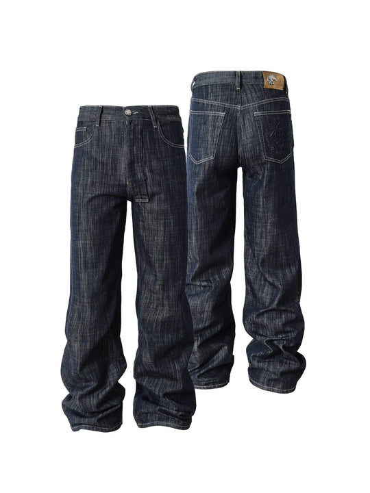 YADcrew Slub Denim Baggy Jeans | Face 3 Face