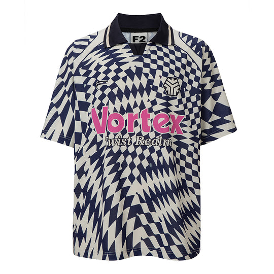 F2CE Vortex Plaid Soccer Polo Jersey Shirt | Face 3 Face