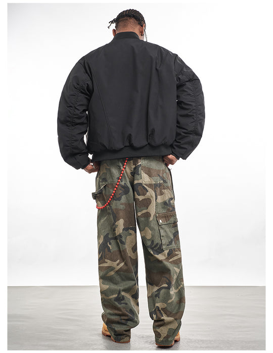 F3F Select Letters Embroidered MA-1 Bomber Jacket | Face 3 Face