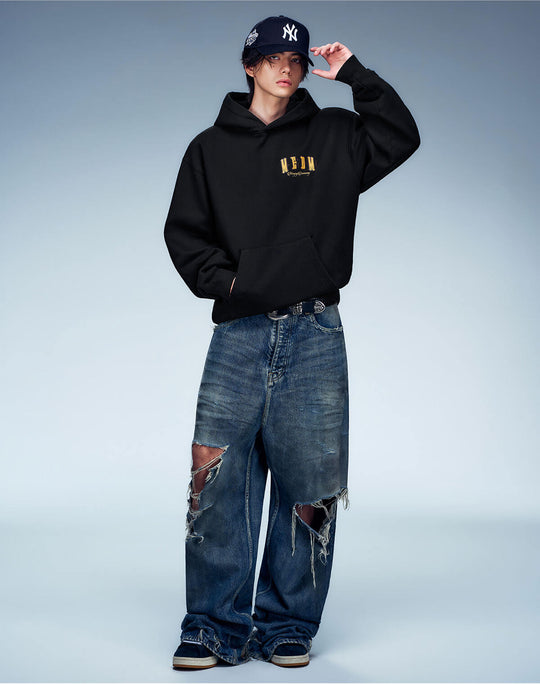 MEDM Camouflage Embroidered Patch Hoodie | Face 3 Face