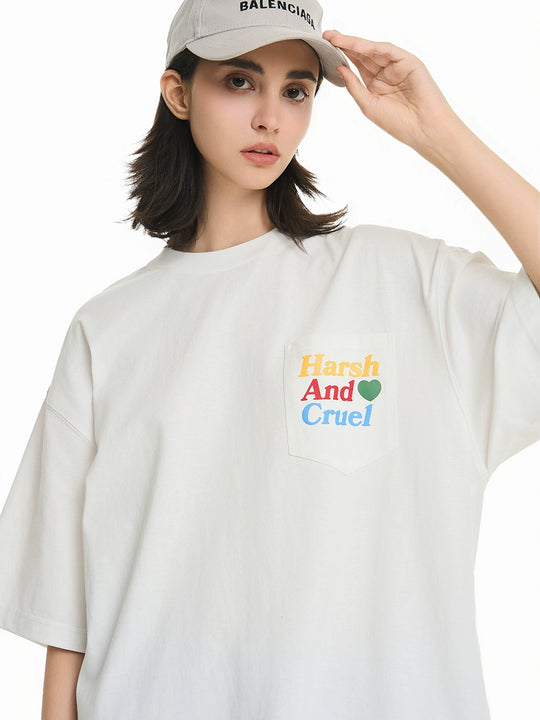 Harsh and Cruel Love Layered Print Tee