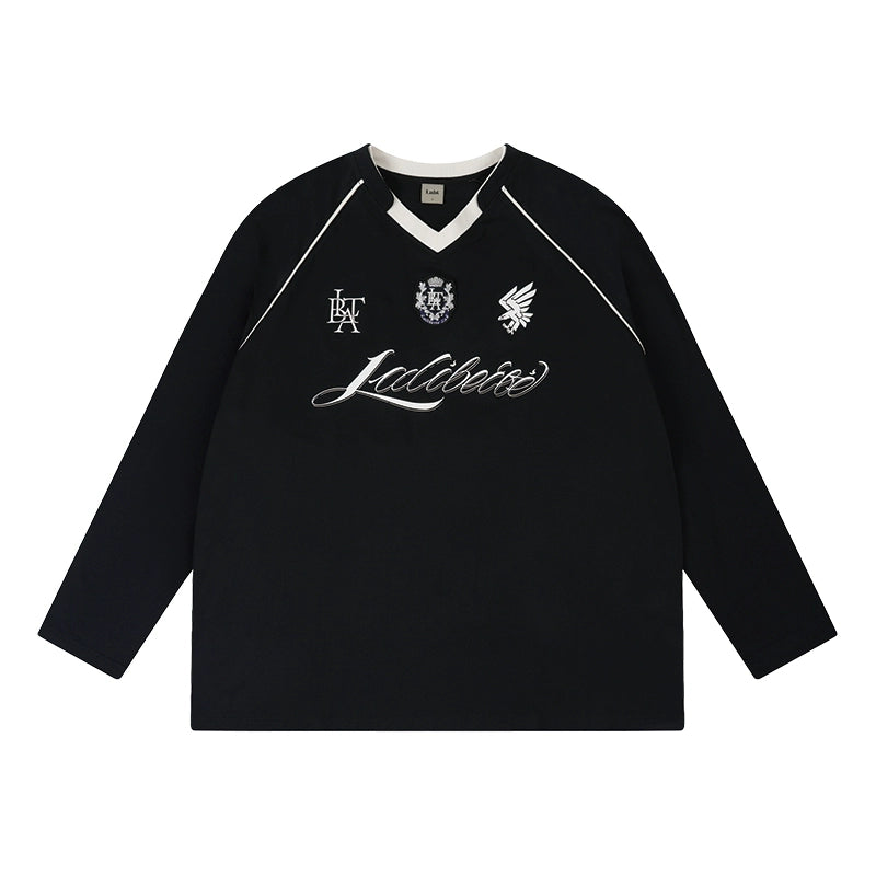 Labt Emblem Patch Mesh Long Sleeve Soccer Jersey | Face 3 Face