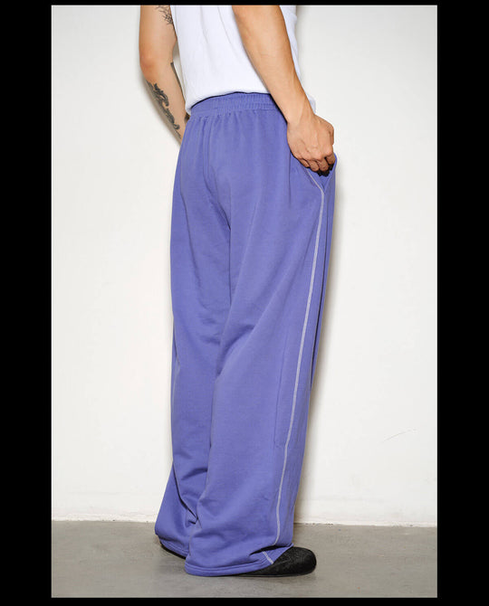 NOVACAM Inspired Embroidered Curved Baggy Sweatpants | Face 3 Face