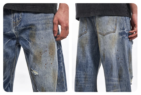 F3F Select Lightning Washed Distressed Jeans | Face 3 Face