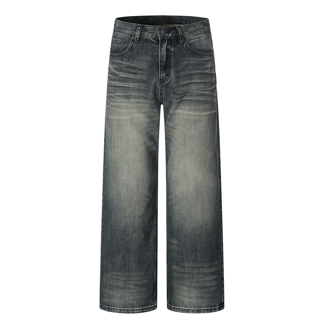 F3F Select Dark Navy Washed Baggy Jeans | Face 3 Face