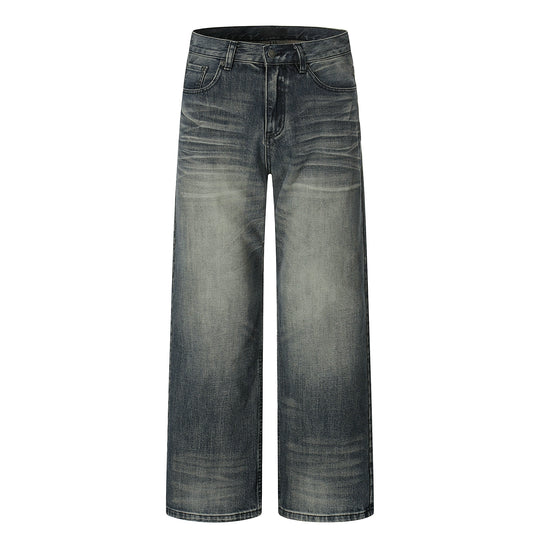 F3F Select Dark Navy Washed Baggy Jeans | Face 3 Face