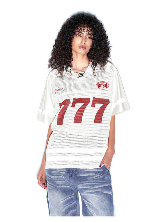 F3F Select 777 Numbering Reflective Stripe Mesh Short Sleeve Hockey Jersey | Face 3 Face