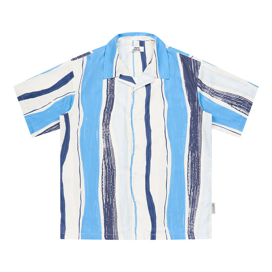 EMPTY REFERENCE Art Stripe Painting Short Sleeve Shirt