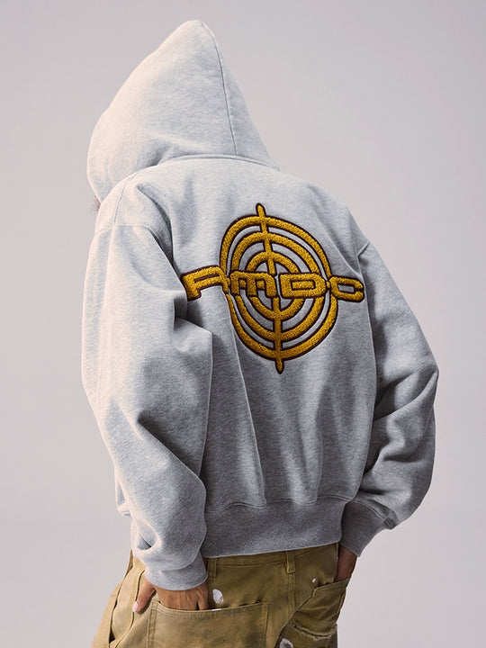Remedy Terry Embroidery Zip Up Hoodie | Face 3 Face